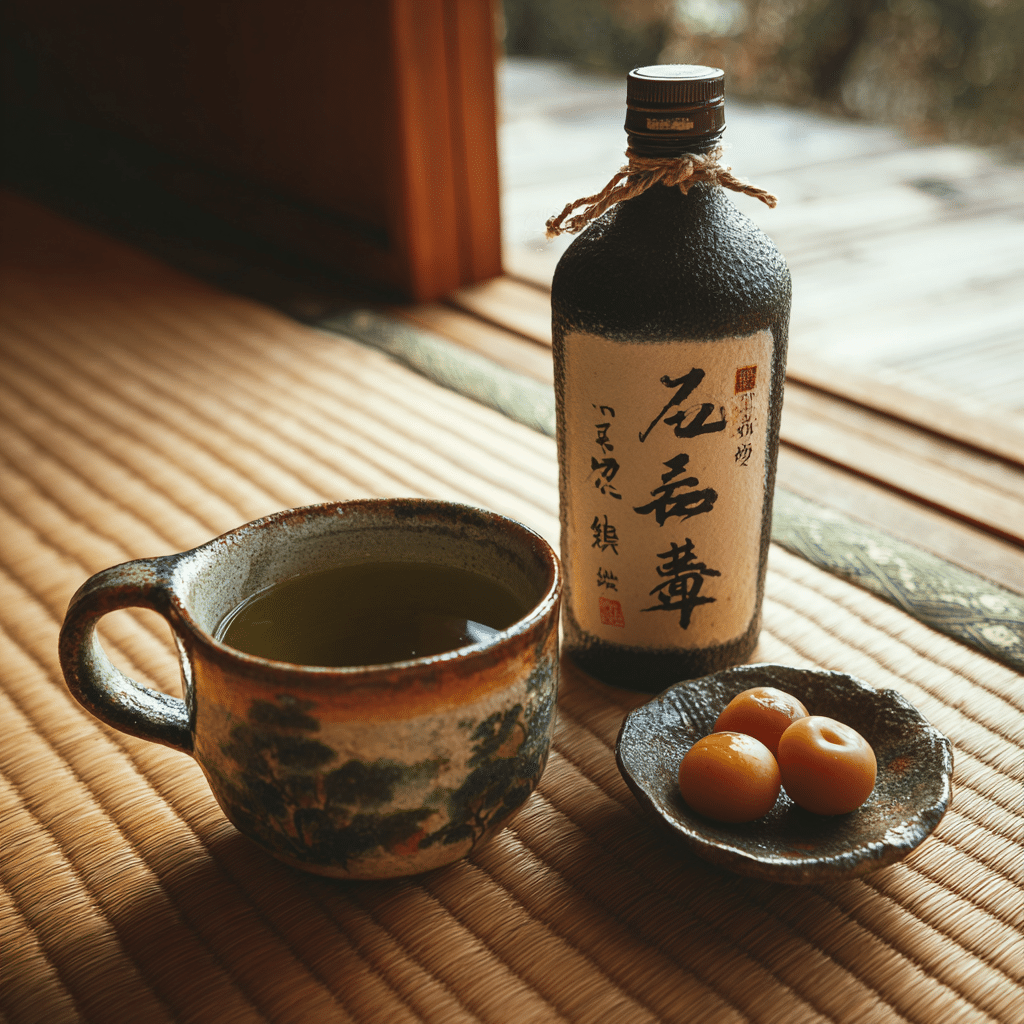 Japanese Mounjaro Detox Drink served in cozy setting